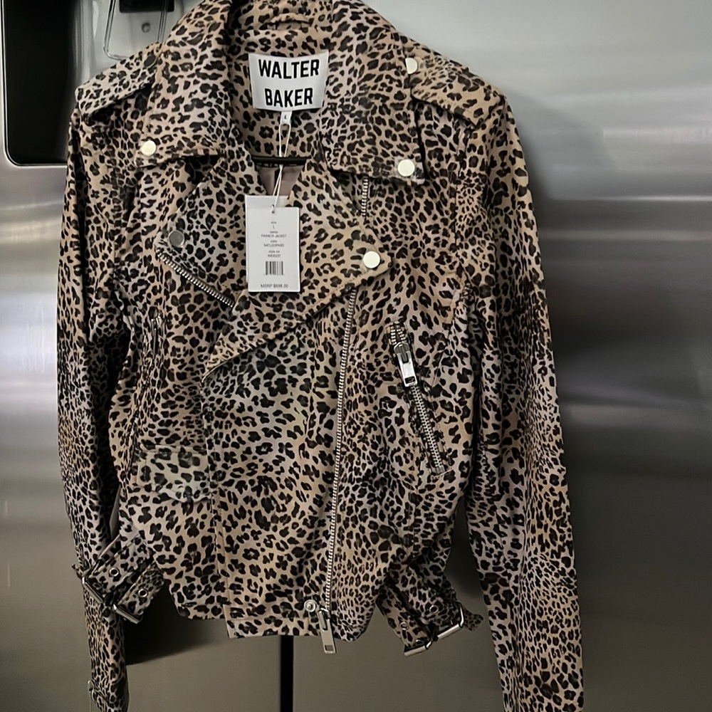 Brand new with tags Walter Baker leather moto jacket